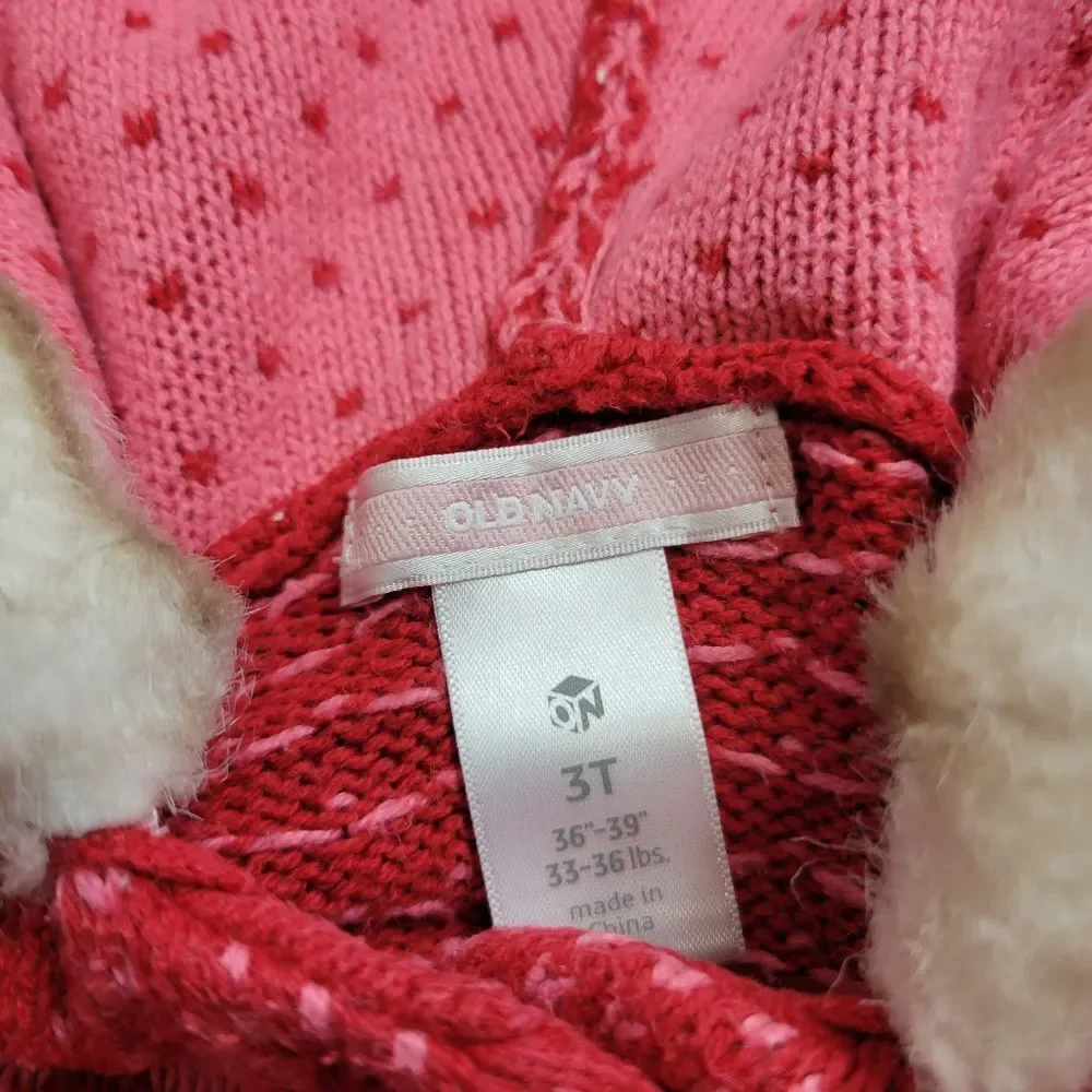 Old Navy heart sweater  3T